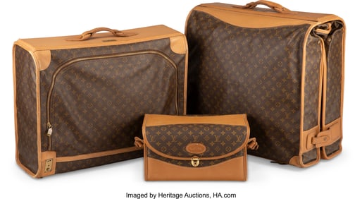63109&colon; A Set of Three Louis Vuitton Soft Cases 22 x 23-