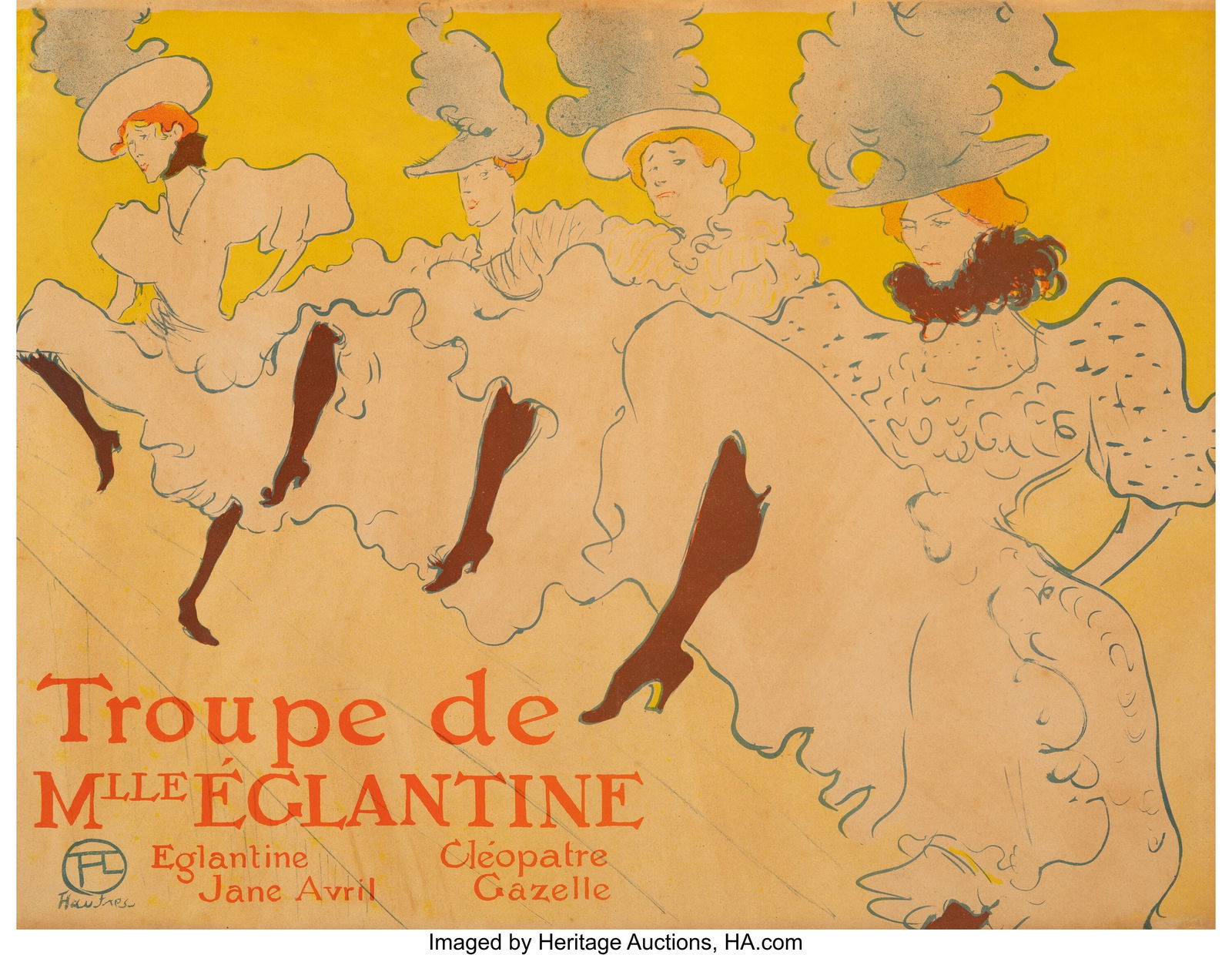 Henri de Toulouse-Lautrec (French, 1864-1901) La (1 of 2)