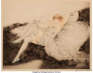 28005: Louis Icart (French, 1888-1950) White Underwear,