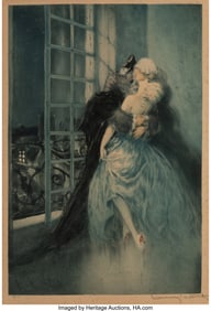 28007: Louis Icart (French, 1888-1950) Des Grieux (Love