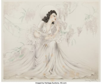 28010: Louis Icart (French, 1888-1950) Wisteria, 1940 E