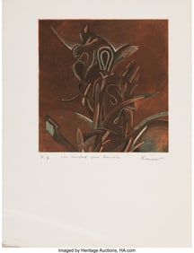 28017: Saul Kaminer (Mexican, b. 1952) Con Amistad Para