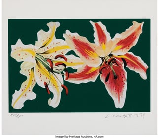 28032: Lowell Nesbitt (American, 1933-1993) Lilies, 197