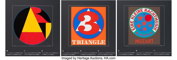 28042: Robert Indiana (1928-2018) Art Info Calendar, 19