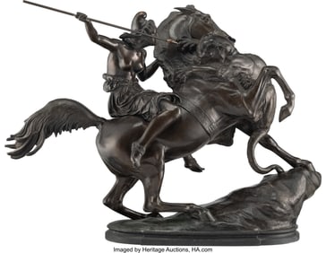 28047: Miroy Frères Amazon Huntress, mid-19th century