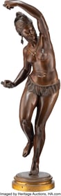 28048: Jean-Baptiste Carpeaux Dancing Indian, late 19th