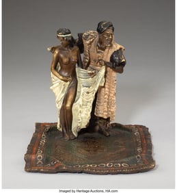 28056: A Franz Bergman Cold-Painted Bronze Erotic Figur