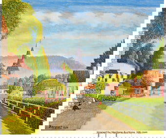 28077: André Bouquet (French, 1897-1987) Paysage (Daub