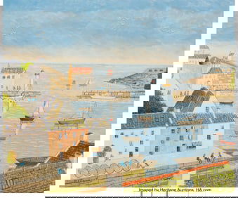 28081: André Bouquet (French, 1897-1987) Sauzon, Belle