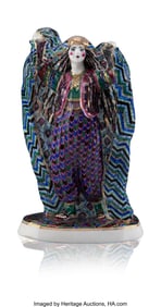 28089: A Soviet Porcelain Figure: An Afghan Woman Remov