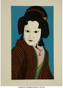 28173: Japanese School (20th Century) Group of Eight Wo