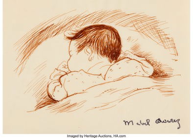 28195: Mabel Alvarez (American, 1891-1985) Sleeping Bab