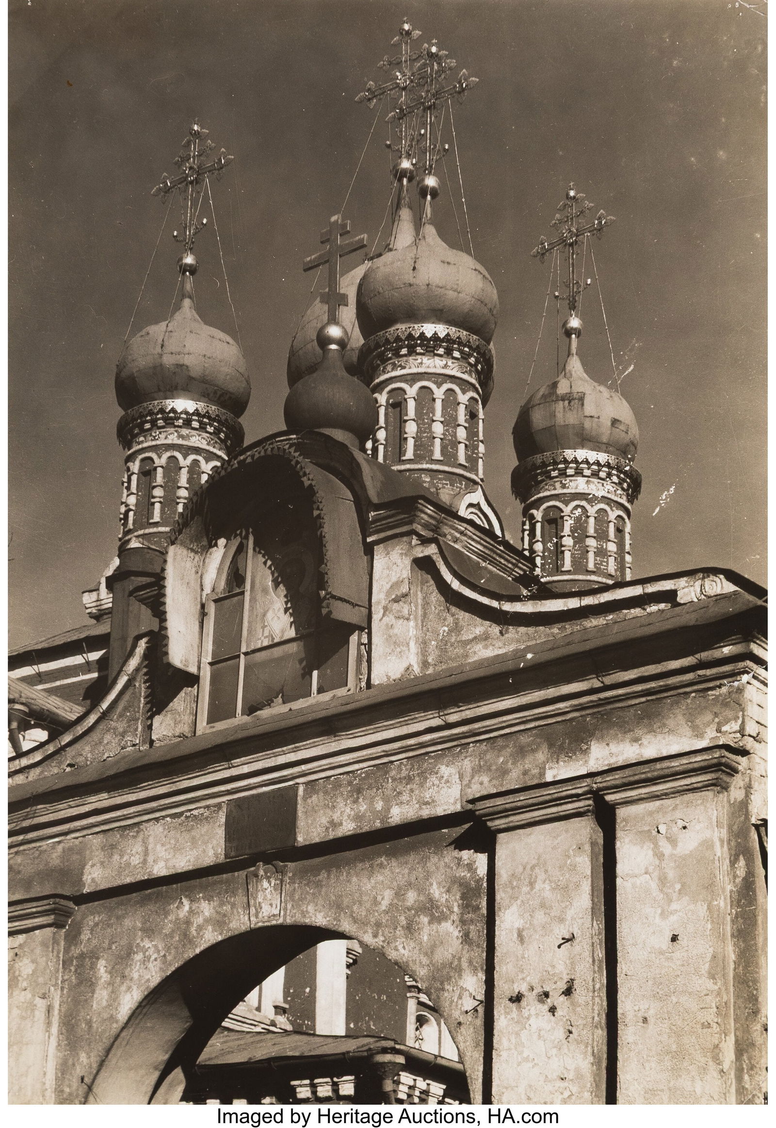 Margaret Bourke-White (American, 1904-1971) Onio: Margaret Bourke-White (American, 1904-1971) Onion Domes of Russian Orthodox Church, 1931 Gelatin silver print 13 x 9-1/4 inches (33.0 x 23.5 cm) &lpar