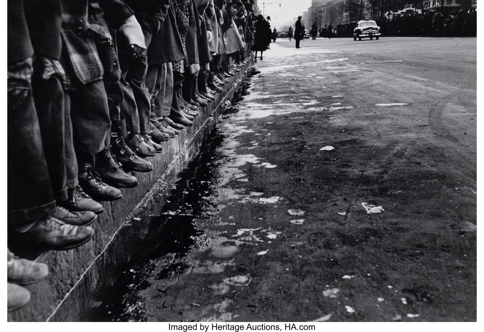 Cornell Capa (American, 1918-2008) Funeral Proce: Cornell Capa (American, 1918-2008) Funeral Procession for Bill "Bojangles" Robinson, Harlem, New York, 1949 Gelatin silver print, printed later 8-7/8 x 11-3