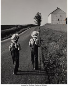 39075&colon; George Tice &lpar;American&comma; 1938-2025&rpar; Two Amish Boys