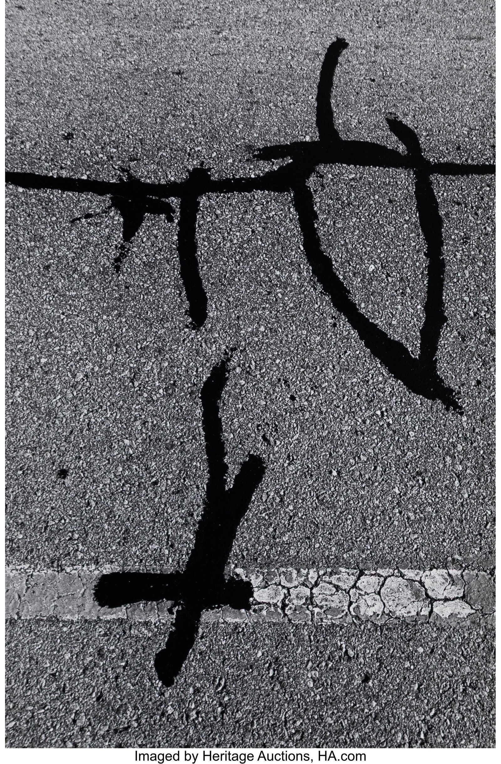 Lucien Clergue (French, 1934-2014) Route de El P: Lucien Clergue (French, 1934-2014) Route de El Paso I, 1983 Gelatin silver print, printed 1985 14-1/4 x 9-1/4 inches (36.2 x 23.5 cm) (