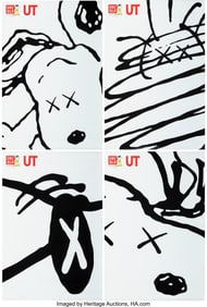 45044&colon; KAWS X Uniqlo X Peanuts Peanuts posters &lpar;four wo