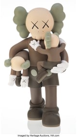 45051&colon; KAWS &lpar;b&period; 1974&rpar; Clean Slate &lpar;Brown&rpar;&comma; 2018 Painted