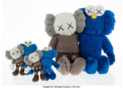 45057&colon; KAWS &lpar;b&period; 1974&rpar; Seeing&sol;Watching&comma; 2018 Polyester p