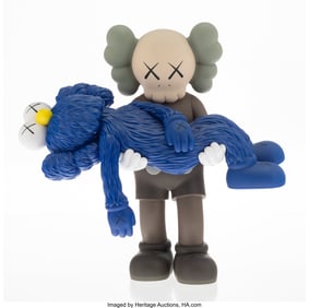 45060&colon; KAWS &lpar;b&period; 1974&rpar; Gone &lpar;Brown&rpar;&comma; 2019 Painted cast v