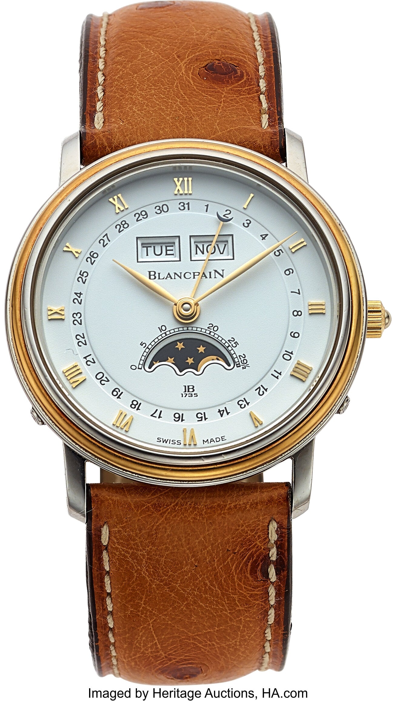 Blancpain Villeret Steel & Gold Moonphase Chrono (1 of 4)