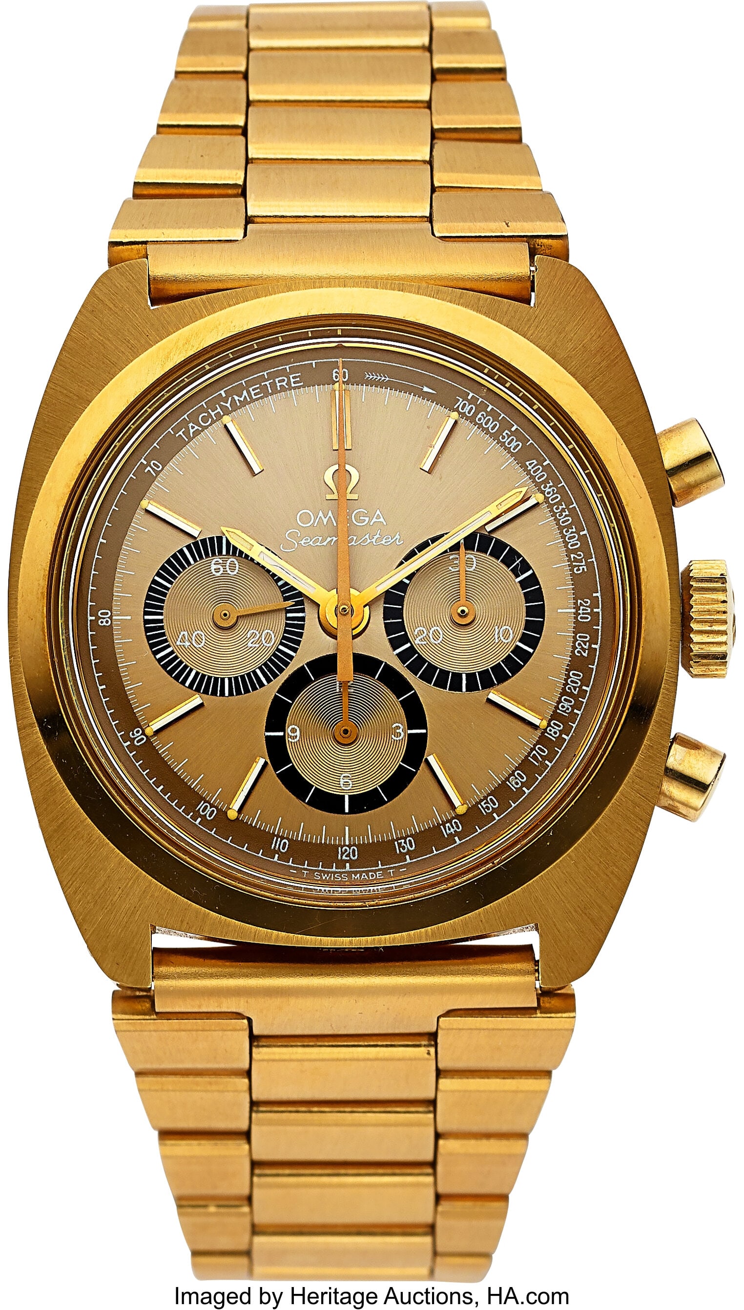 Vintage Omega Seamaster Chronograph Gold Tone Me (1 of 4)