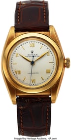 12058&colon; Rolex Bubbleback 14K Gold Chronometer  Case&colon; 32 