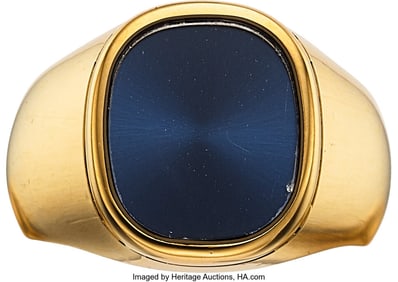 12059&colon; Patek Philippe 18k Gold Ellipse Ring&comma; circa 1980
