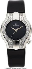 12081&colon; Tag Heuer Lady's Alter Ego Steel With Diamonds W