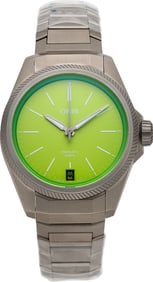 12091&colon; Oris Propilot X Kermit Edition Titanium Men's Wr