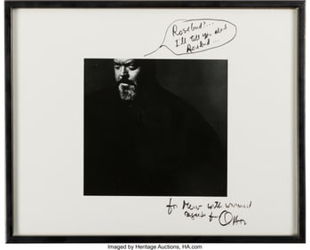 38092&colon; Orson Welles Inscribed Framed Photograph Referen