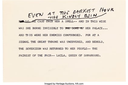 38095&colon; Group of Orson Welles Magic Routines and Propose