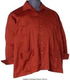 38098&colon; Orson Welles Personal Button-Up Shirt &lpar;ca&period; 1970s