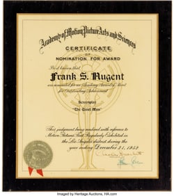 38102&colon; The Quiet Man &lpar;Republic&comma; 1952&rpar;&comma; Frank S&period; Nugent 