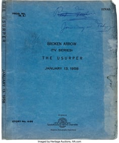 38143&colon; Group of &lpar;10&rpar; James Drury Personal Western Telev