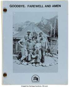 38149&colon; M&ast;A&ast;S&ast;H &lpar;CBS TV&comma; 1972-1983&rpar;&comma; Pair of Final Draft