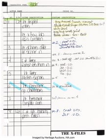 38161&colon; The X-Files &lpar;TCF TV&comma; 1993-2002&rpar;&comma; Shooting Script