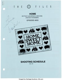 38162&colon; The X-Files &lpar;TCF TV&comma; 1993-2002&rpar;&comma; Shooting Script
