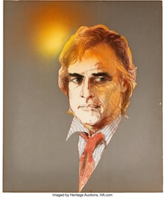 38274&colon; Bob Peak&comma; Comp Art Portrait of Marlon Brando for