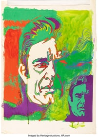 38307&colon; Alternate Portrait of Johnny Cash for TV Guide b