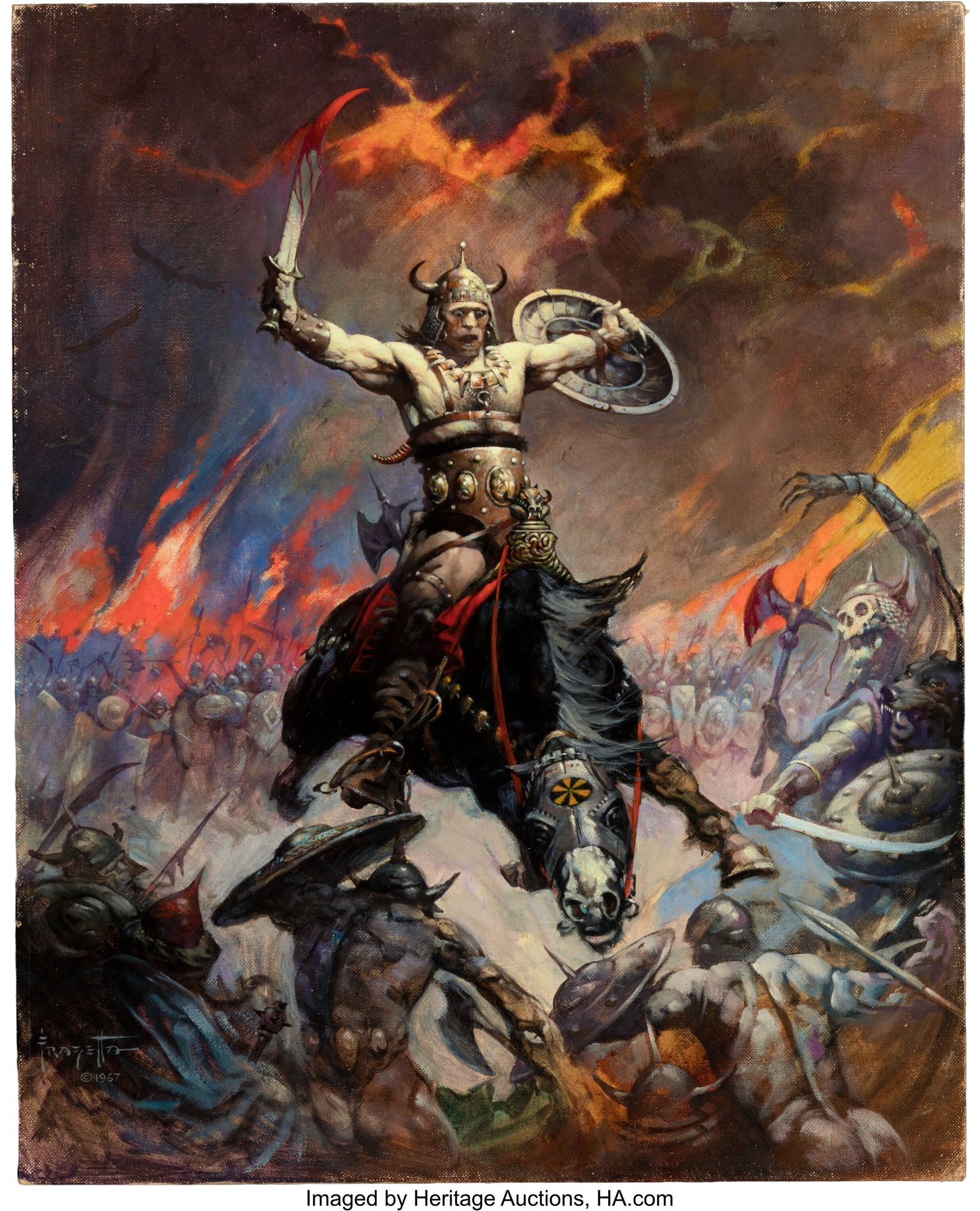 Frank Frazetta, Conan the Berserker, Cover Paint (1 of 3)