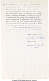 38317&colon; George Lucas Signed 1971 Distribution Agreement 
