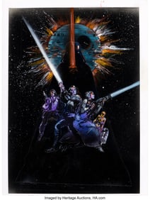 38327&colon; Group of Poster Concept Artworks for Star Wars O