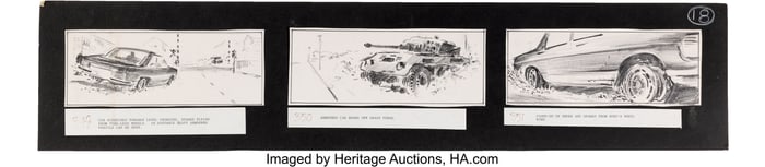 38380&colon; Octopussy &lpar;EON&comma; 1983&rpar;&comma; Group of Storyboards for 