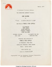 38398&colon; Collection of Draft and Continuity Screenplays&comma; 