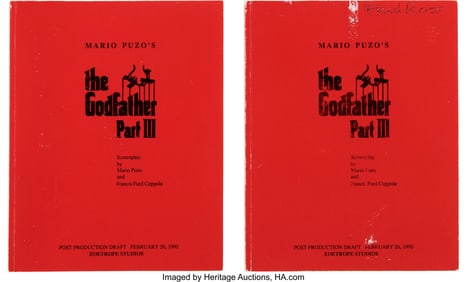 38442&colon; The Godfather Part III &lpar;Paramount&comma; 1990&rpar;&comma; Produc