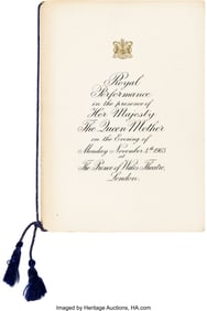 38554&colon; The Beatles 1963 Royal Command Performance Progr