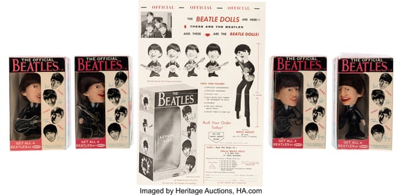 38558&colon; The Beatles Vintage Set of Dolls &lpar;4&rpar; with Origin