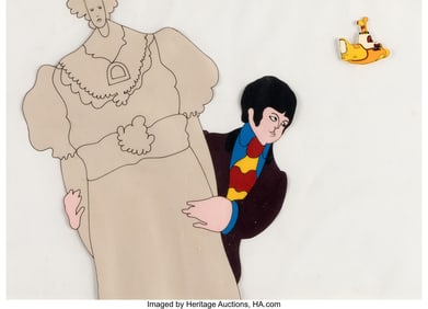 38563&colon; The Beatles Group of &lpar;4&rpar; Original Yellow Submari