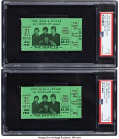 38582&colon; The Beatles 1966 St&period; Louis&comma; MO Pair of Adjacent